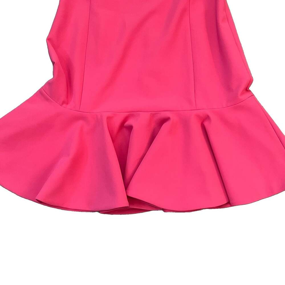 Polo Ralph Lauren Women’s Flounce Hem Mini Dress Size 6 Pink Sleeveless Vintage - Picture 2 of 9